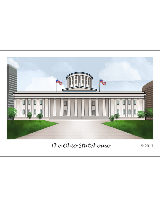 Hoy's Toys United We Stand Ohio Presidential Series Post Cards * Ohio Statehouse