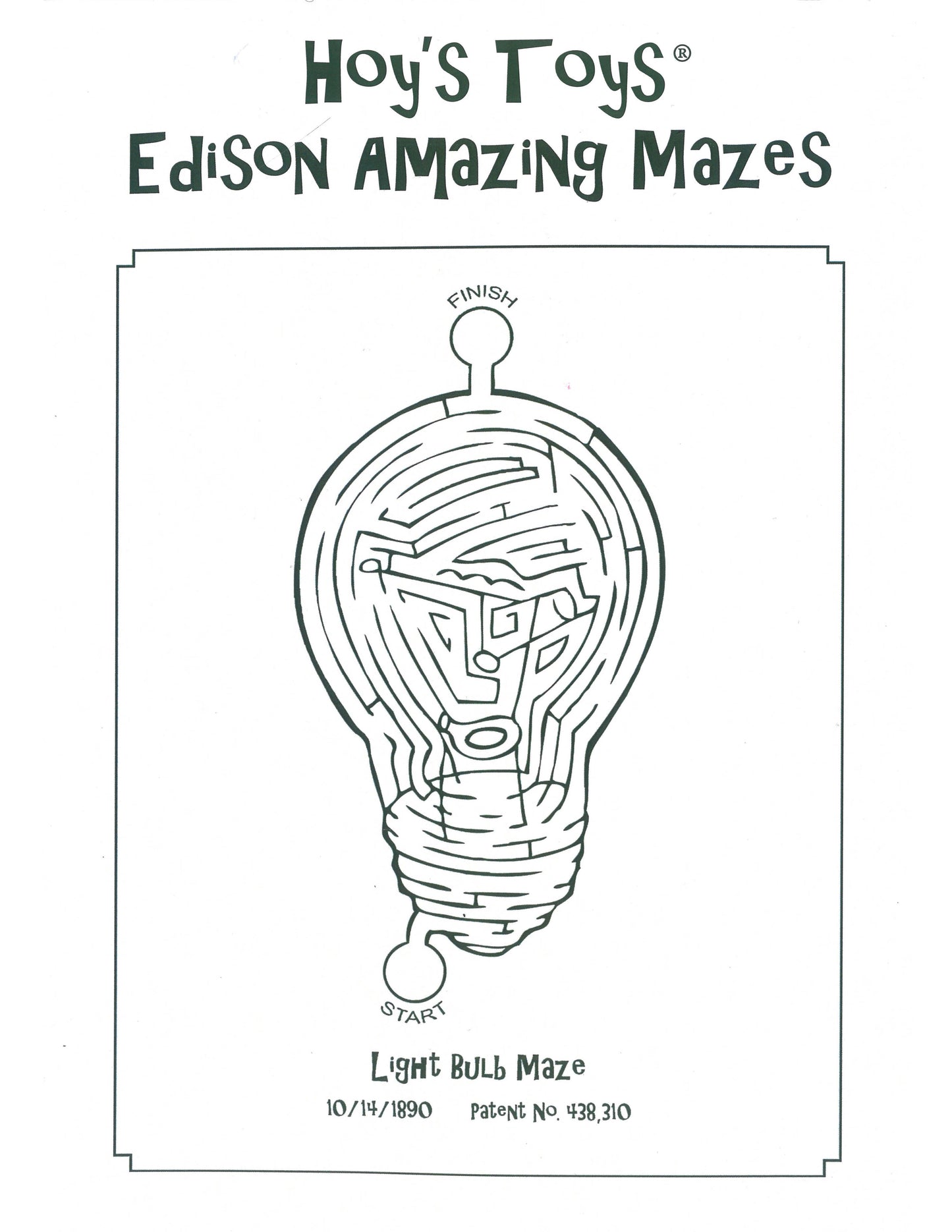 Hoy's Toys Thomas Edison Amazing Mazes (9 to adult)