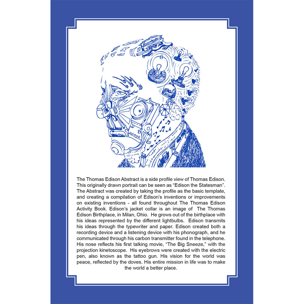 Thomas Edison Abstract Post Cards