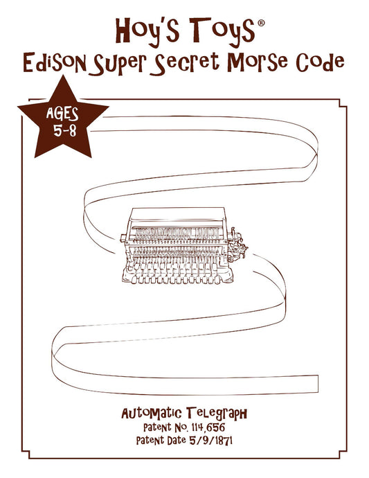 Hoy's Toys Thomas Edison Super Secret Morse Code (5 to 8)