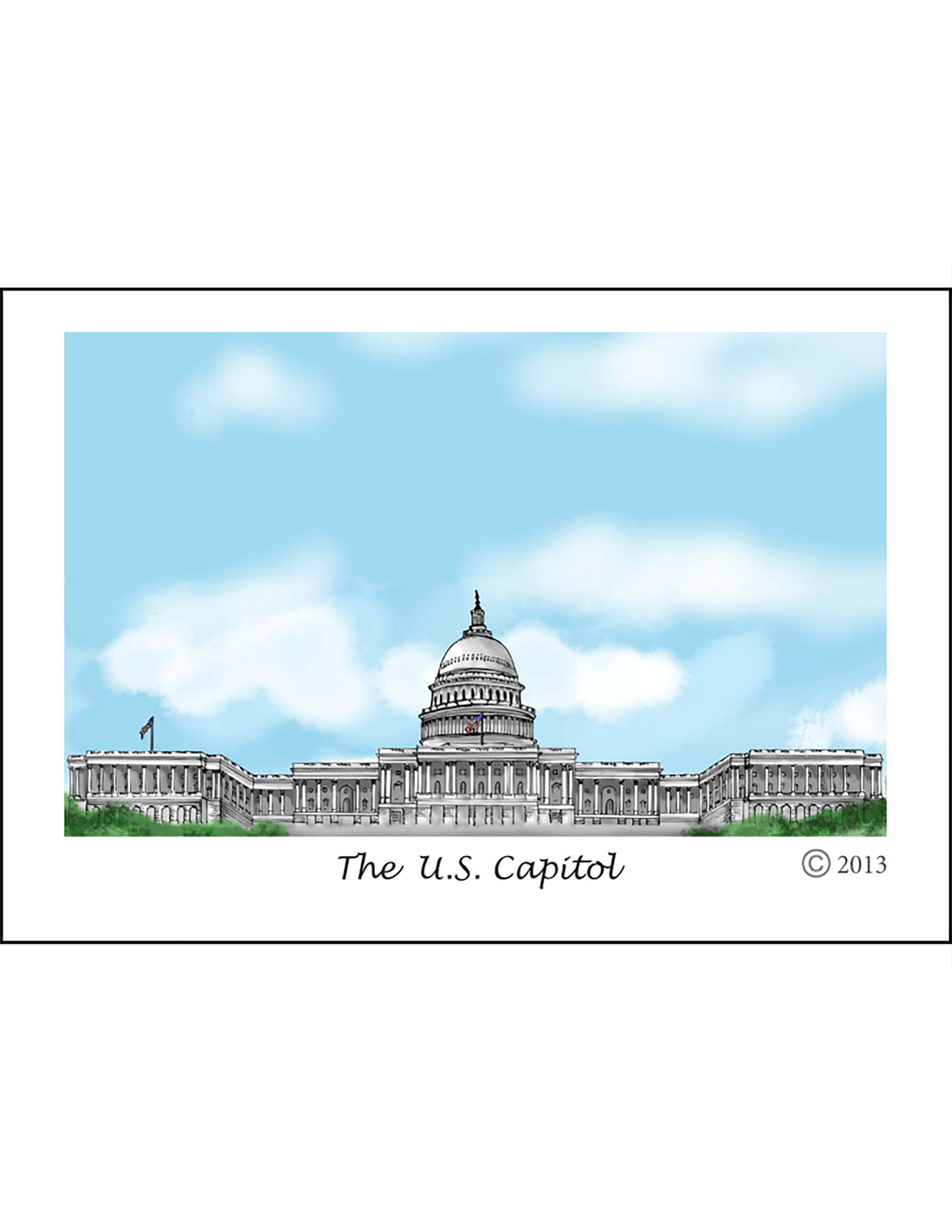 Hoy's Toys United We Stand Ohio Presidential Series Post Cards * US Capitol