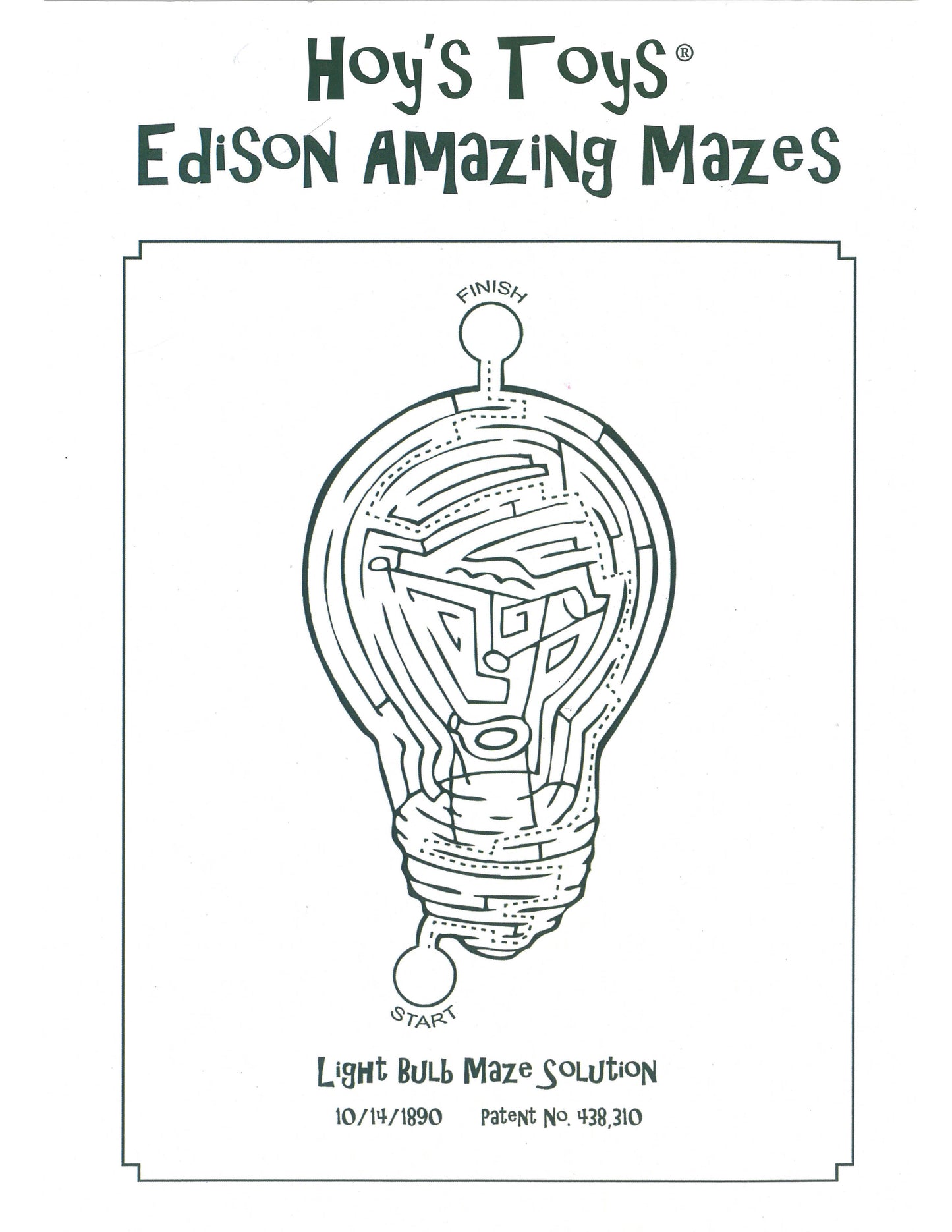 Hoy's Toys Thomas Edison Amazing Mazes (9 to adult)