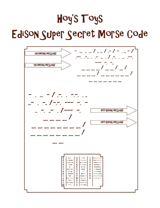 Hoy's Toys Thomas Edison Super Secret Morse Code (9 to adult)