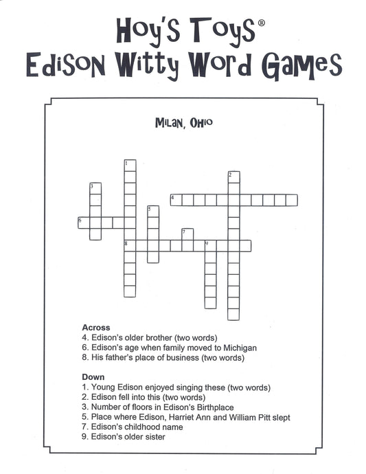 Hoy's Toys Thomas Edison Witty Word Game (9 to adult)