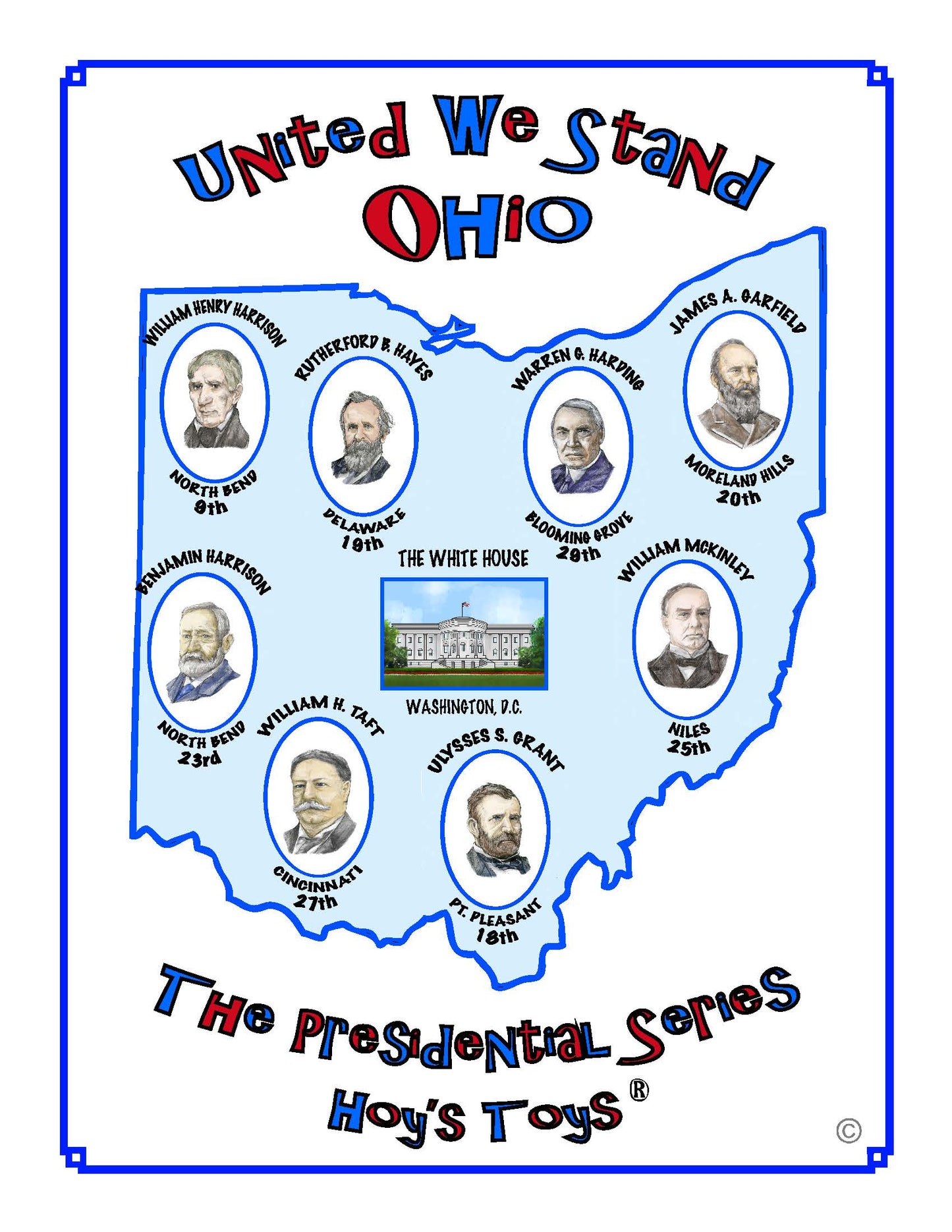 Hoy's Toys United We Stand Ohio, The Presidential Series (9 to adult)